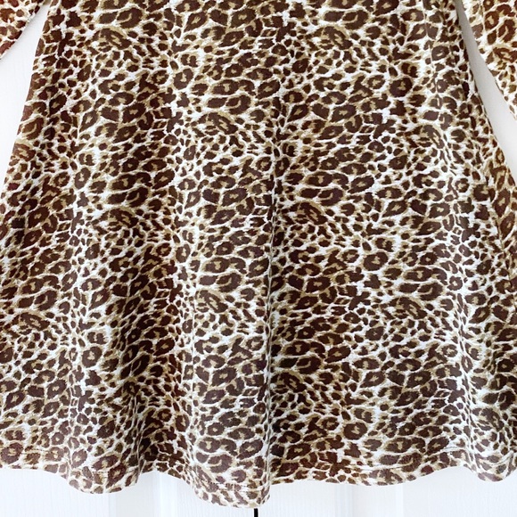 J Khaki Girls Toddler Animal Print Long Sleeve Dress 3T - Picture 8 of 16